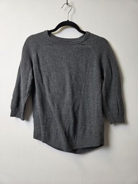 Banana Republic Gray Raglan Crewneck Sweater